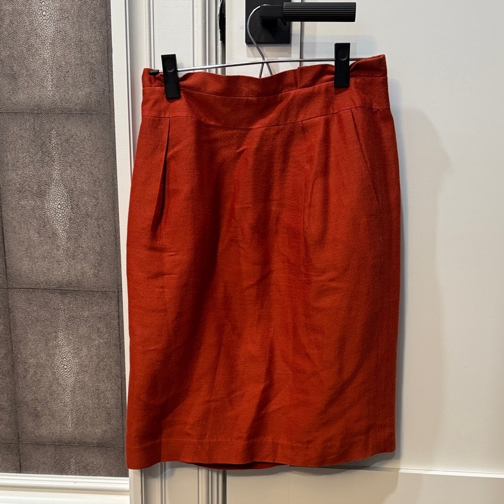 Banana Republic Burnt Orange Pencil Skirt